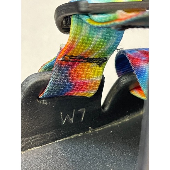 CHACO Women's Chillos Size 7M Slide Sandal Dark Tie Dye - Picture 7 of 7